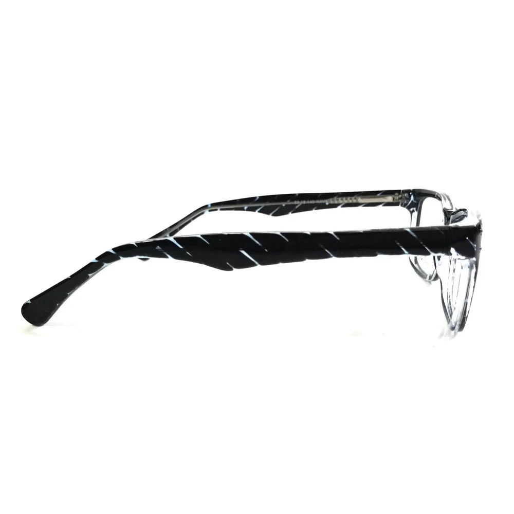 Casino Eyewear Eyeglasses Frames MARNI NAVY Blue Rectangle Striped 53-18-140